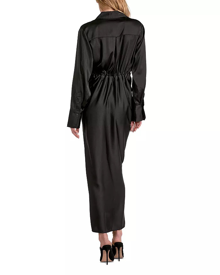Long Sleeve Wrap Maxi Dress Elan