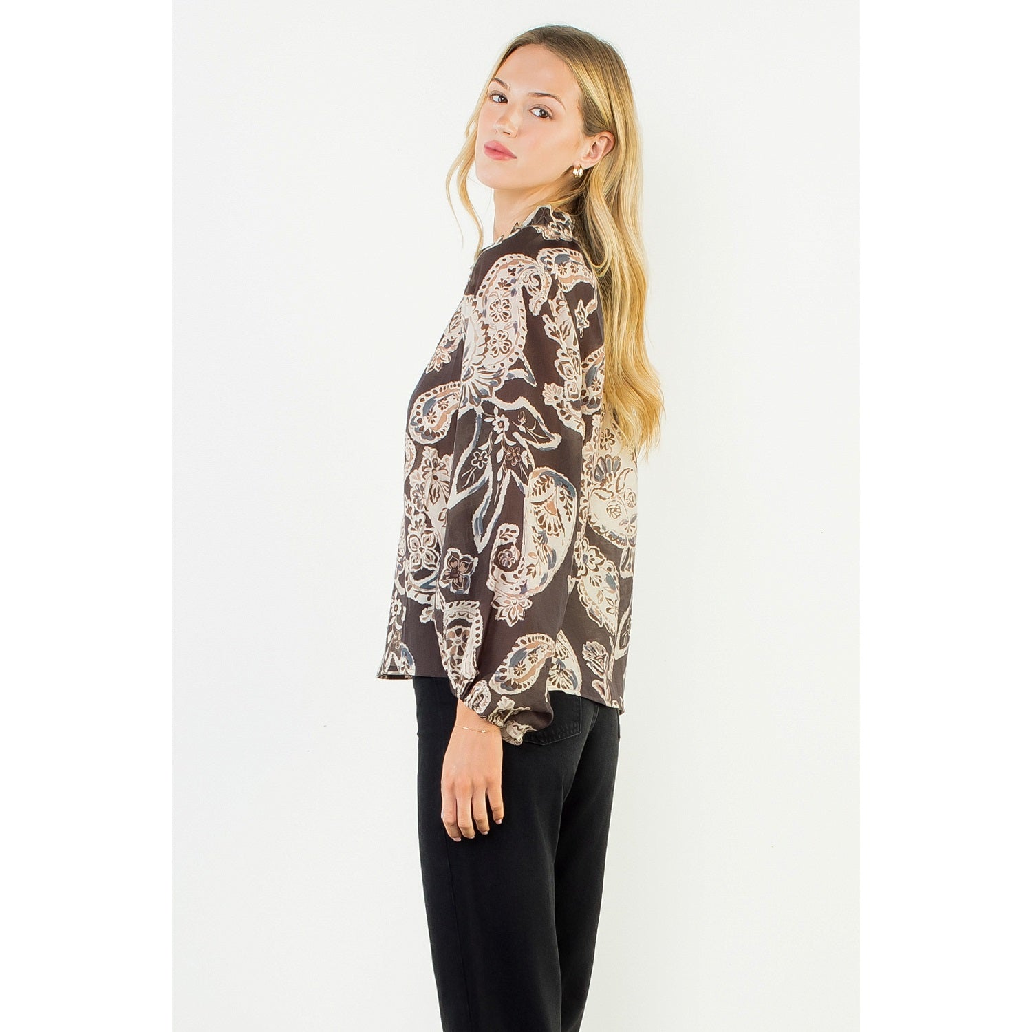 Paisley Long Sleeve Top THML