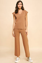 Straight Leg Sweater Pants Pinch