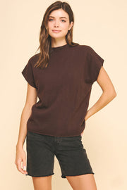 Sweater Vest with Shirring Detail Pinch
