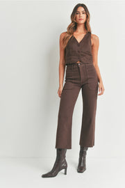 The Nautical Wide Leg Jeans Just Black Denim