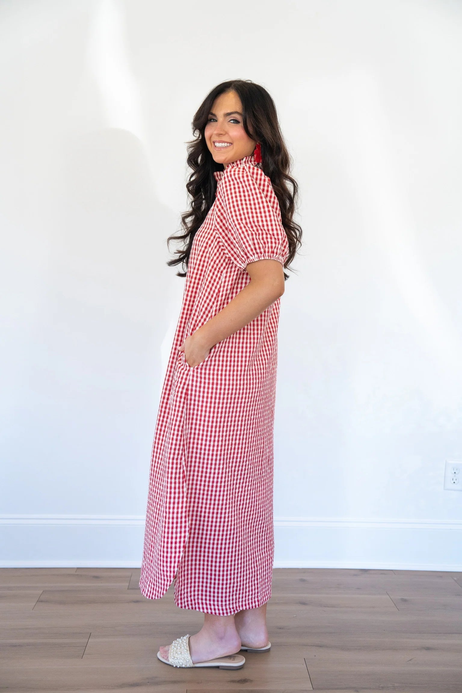 Ruby Gingham Dress Entro