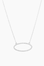One With the Oval Pendant Necklace in Sterling Silver Ella Stein