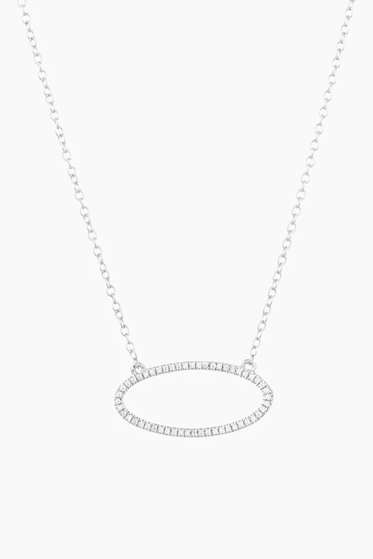 One With the Oval Pendant Necklace in Sterling Silver Ella Stein