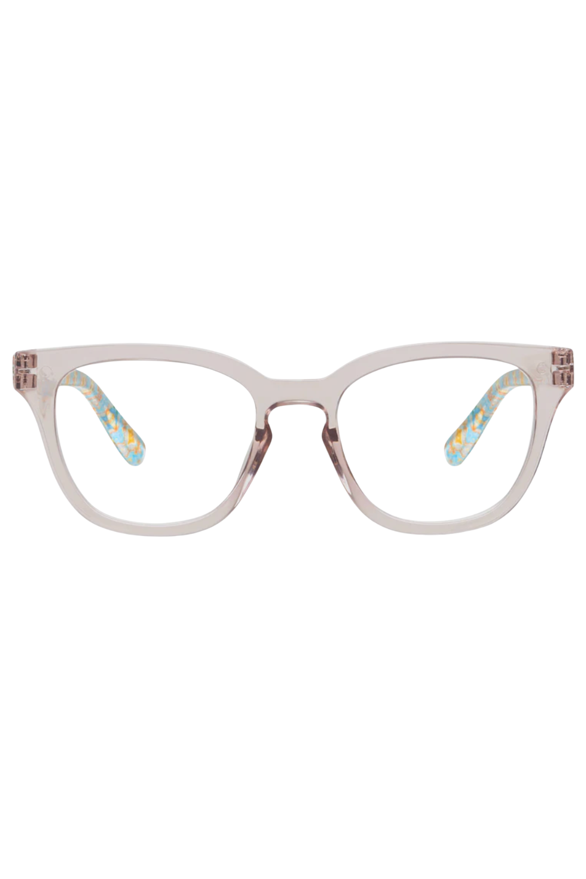 Nola Glasses in Gray/Chelsea Orange - Laura Park Collab | Peepers Peepers