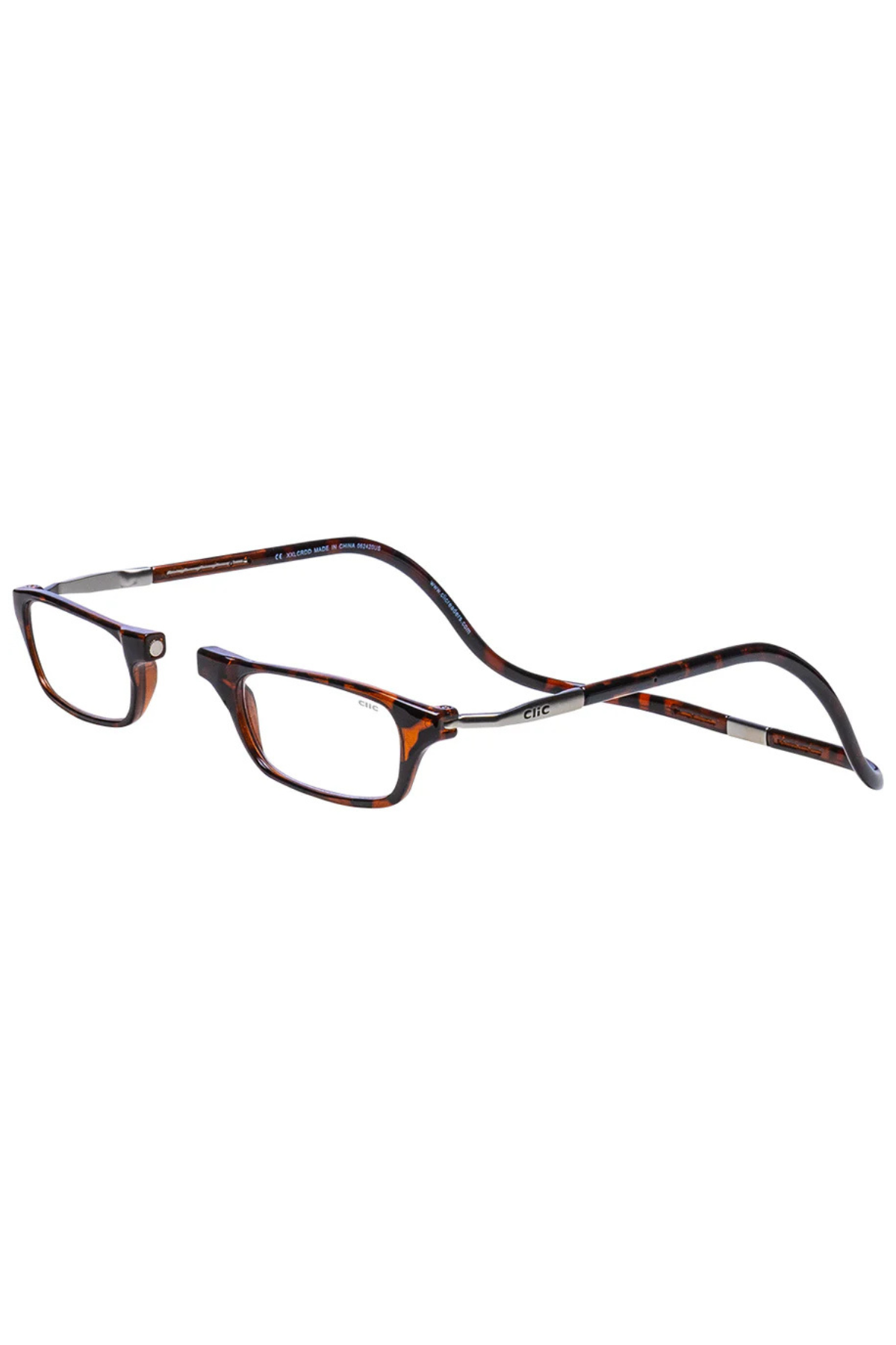 Dark Demi Tortoise XXL Expandable Glasses Clic Goggles