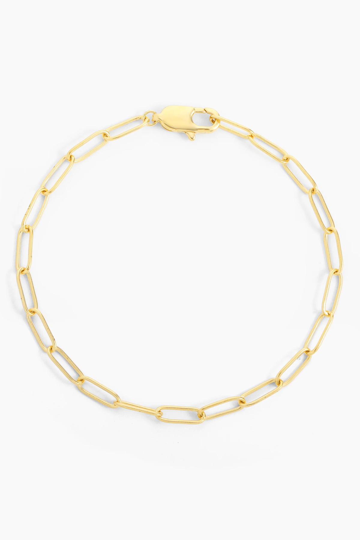 Charm Paperclip Bracelet in Gold Ella Stein