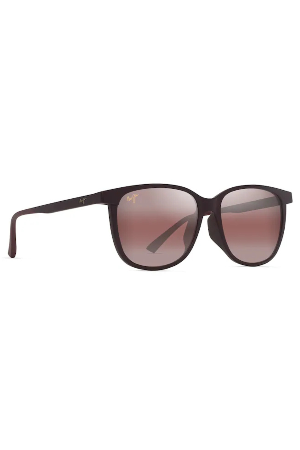 'Ilike Sunglasses Asian Fit in Matte Burgundy/Rose | Maui Jim