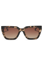 Amara Square Sunglasses in Espresso Tortoise Brown Gradient | Diff Eyewear Diff Eyewear
