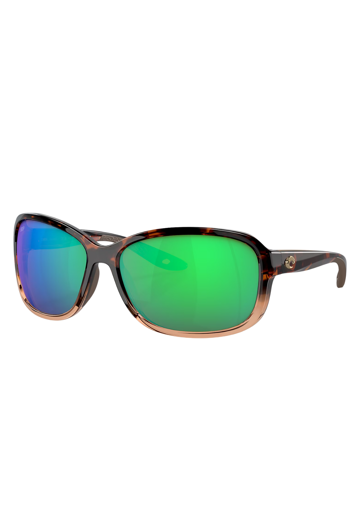 Seadrift Sunglasses in Shiny Tortoise Fade/Green | Costa