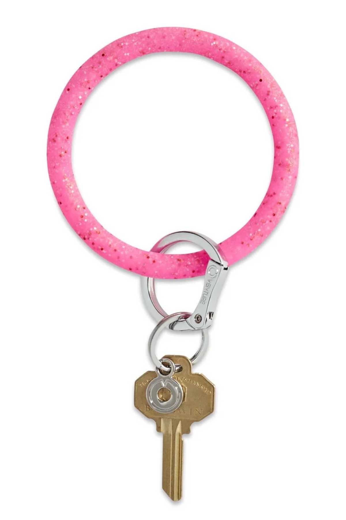 Silicone Big O® Confetti Key Ring