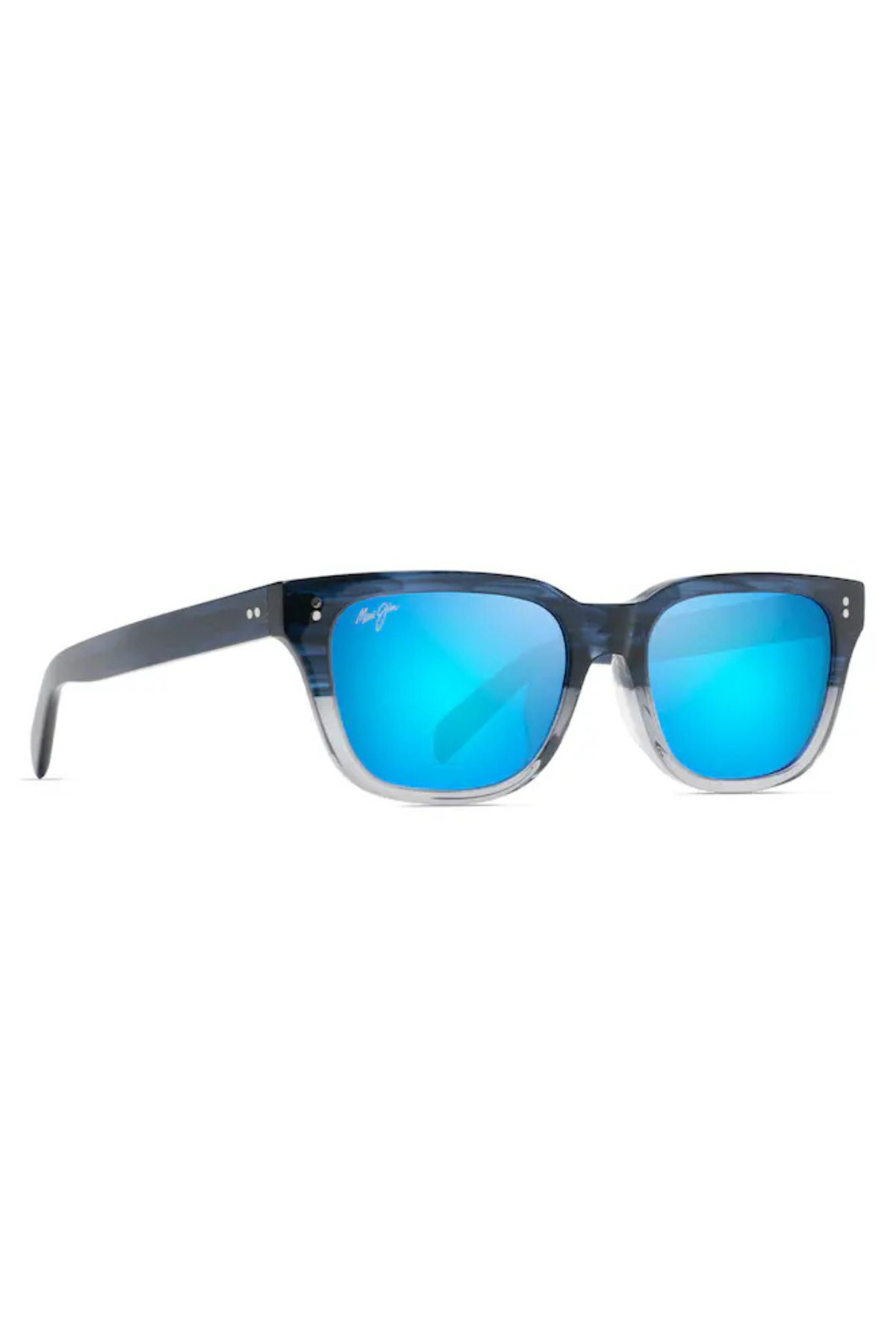 Likeke Sunglasses in Blue-Grey Gradient/Blue Hawaii | Maui Jim