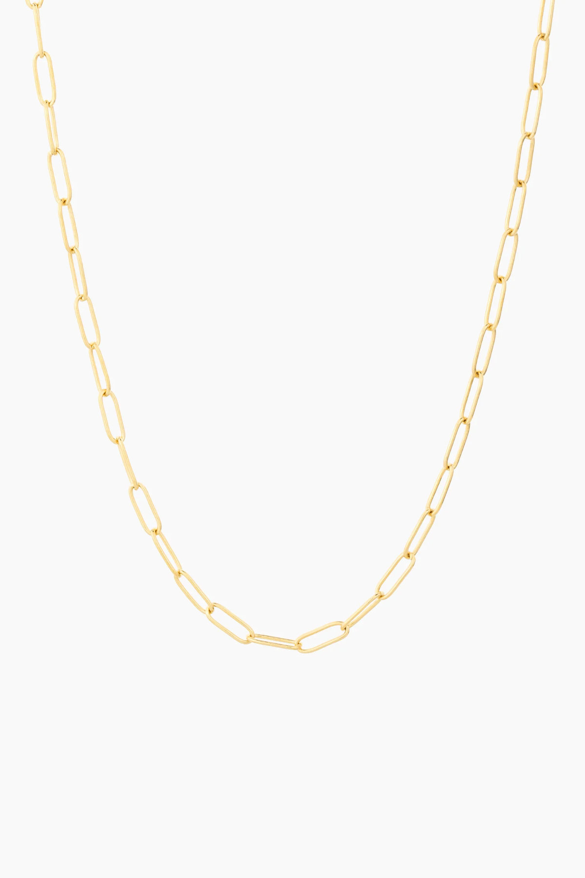 Charm Paperclip Necklace in Gold Ella Stein