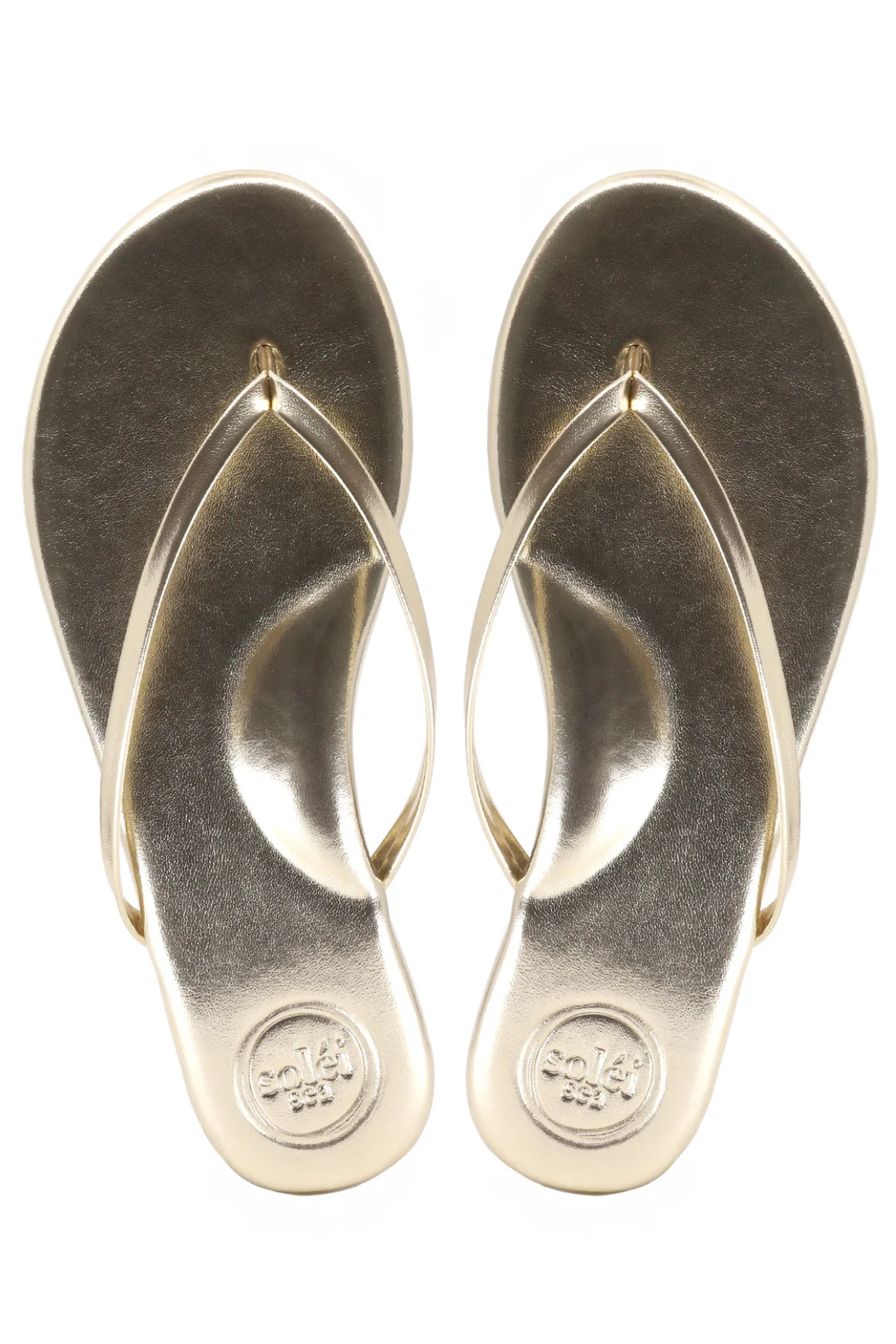 Indie Metallic Flip Flops Solei Sea