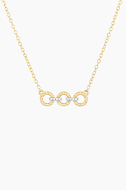 Petite Connect Pendant Necklace in Gold Ella Stein