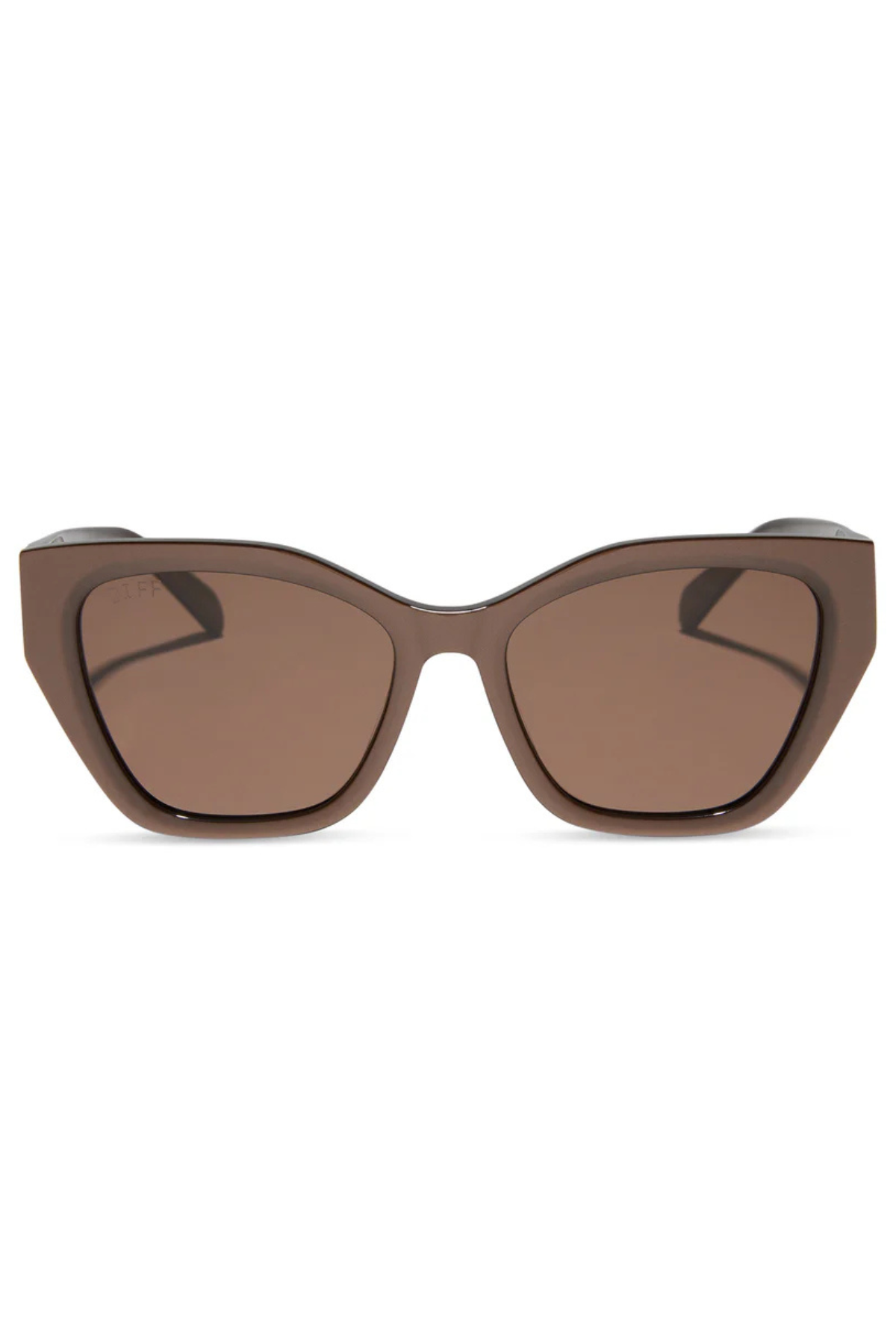 Evie Cateye Sunglasses in Moscow Mule/Brown | Diff Eyewear Diff Eyewear