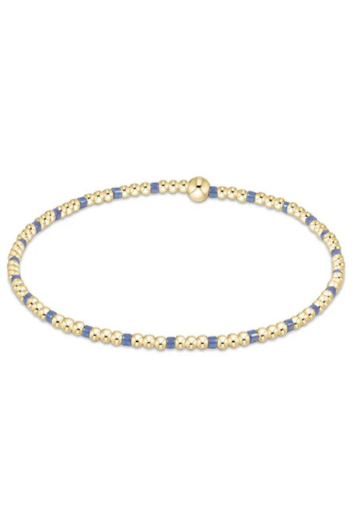 eGirl Hope Sincerity 2mm Bead Bracelet - Bright Blue | enewton