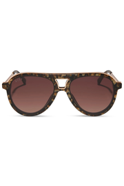 Tosca III Sunglasses in Glitter Tortoise Brown | Diff Eyewear Diff Eyewear