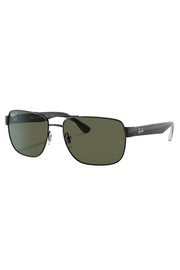 RB3530 Black with Green Sunglasses | Ray-Ban Ray-Ban