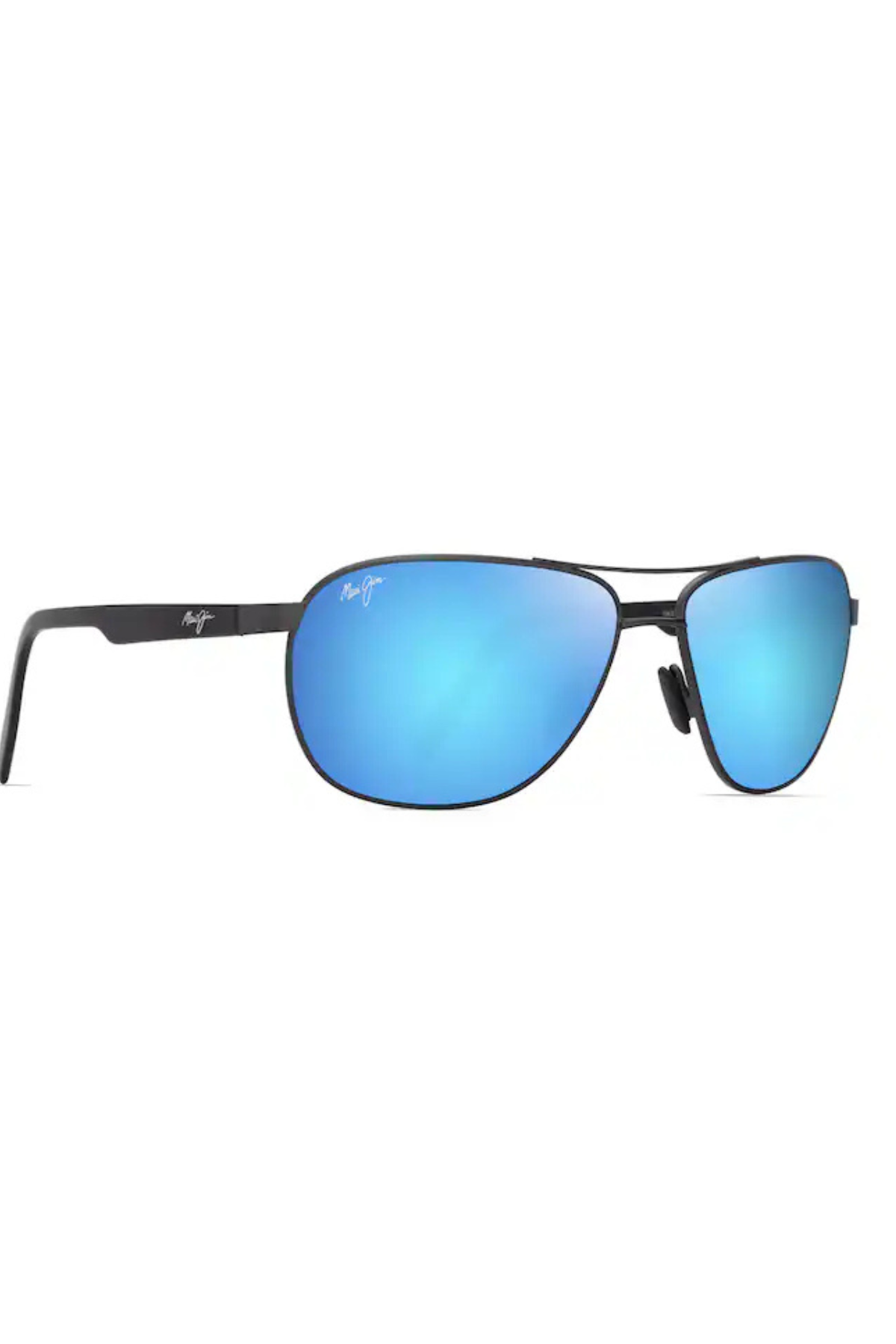 Castle Sunglasses in Matte Dark Ruthenium/Blue Hawaii | Maui Jim