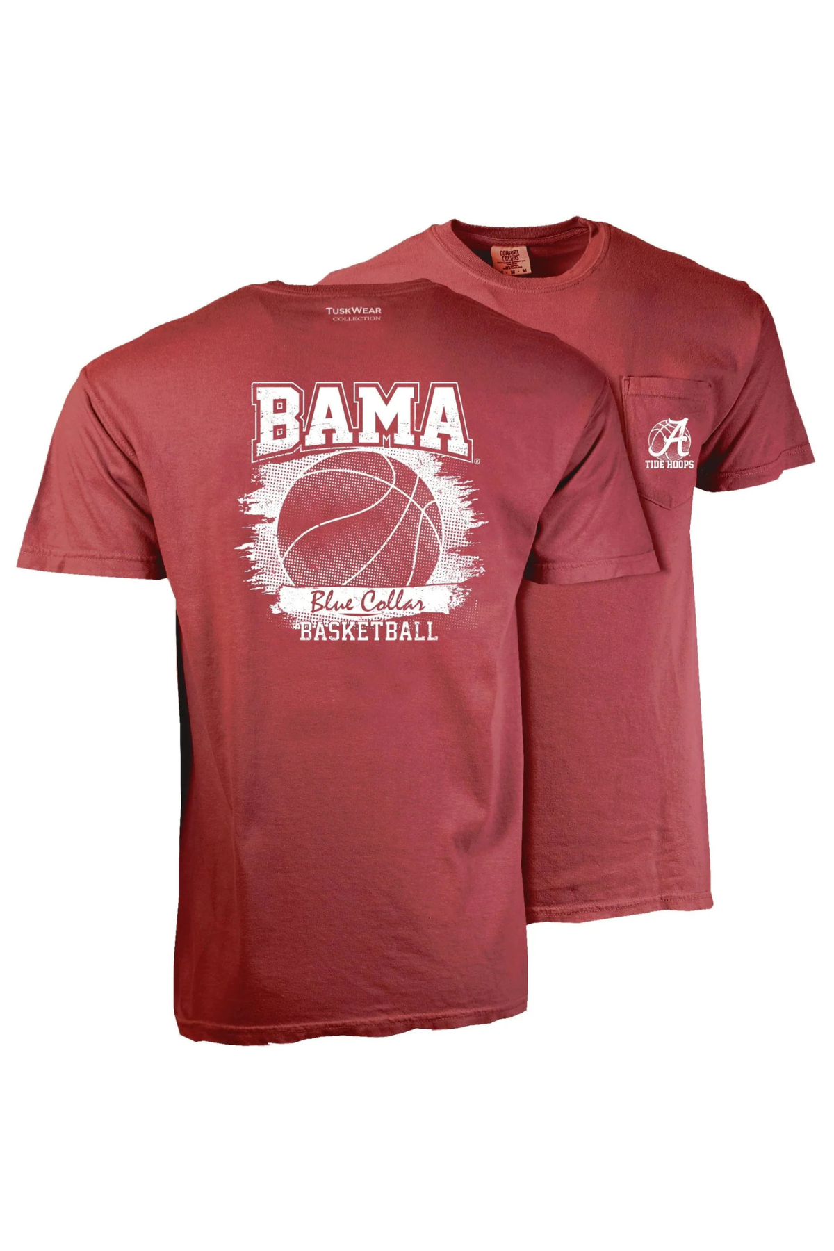 Basketball Bama Blue Collar Short Sleeve Tee Tuskwear Collection