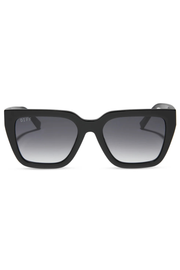 Amara Square Sunglasses in Black Grey Gradient Diff Eyewear