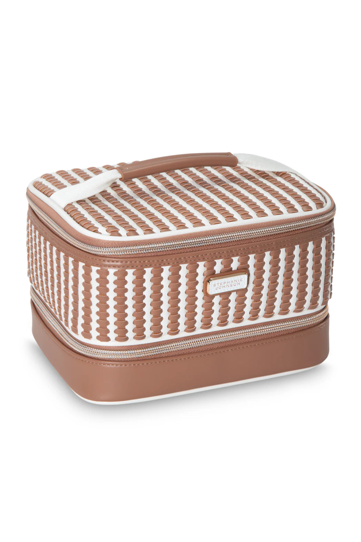 Marbella Mocha Jenny Train Case Stephanie Johnson