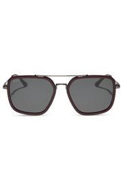 Jordan Navigator Sunglasses in Dark Cherry Lacquer Grey Gradient | Diff Eyewear Diff Eyewear