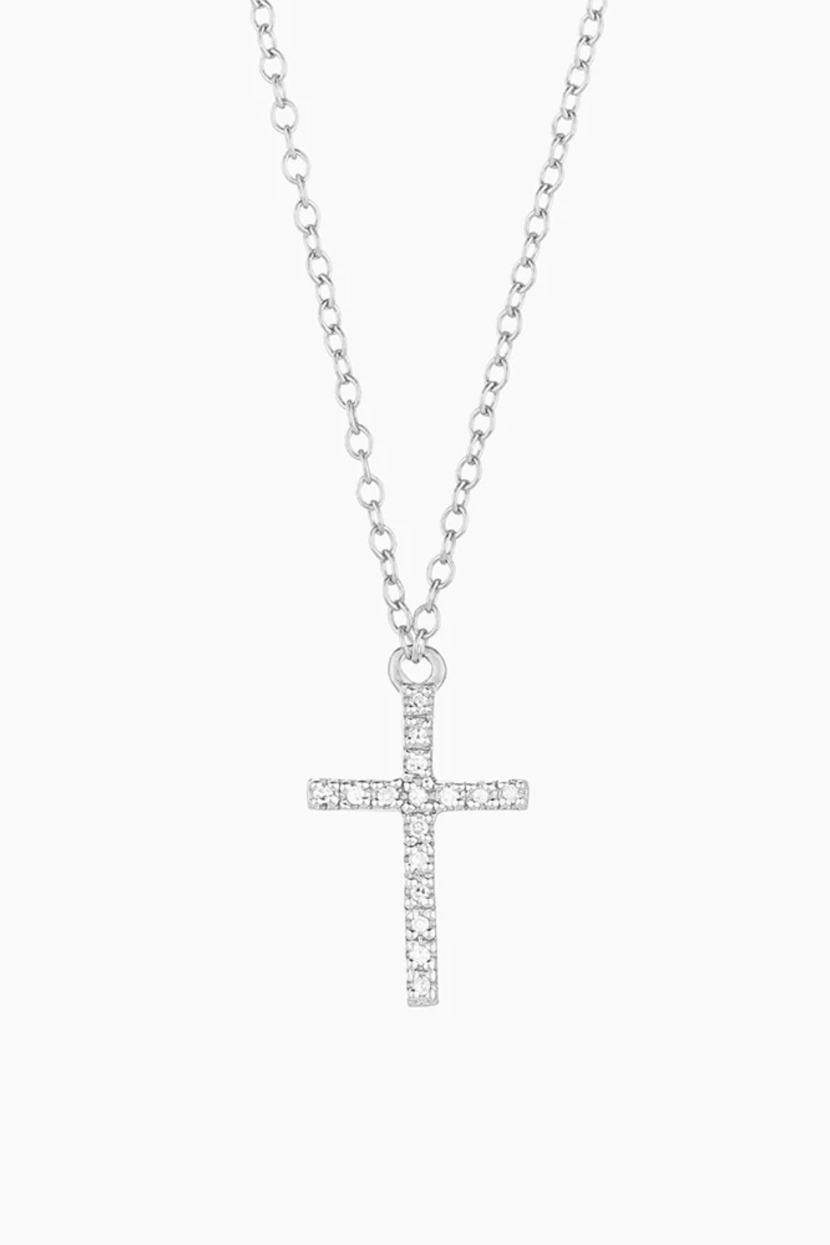 Believe Cross Pendant Necklace in Sterling Silver Ella Stein