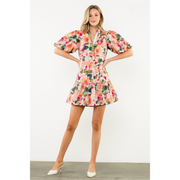 Lennon Puff Sleeve Mini Dress THML