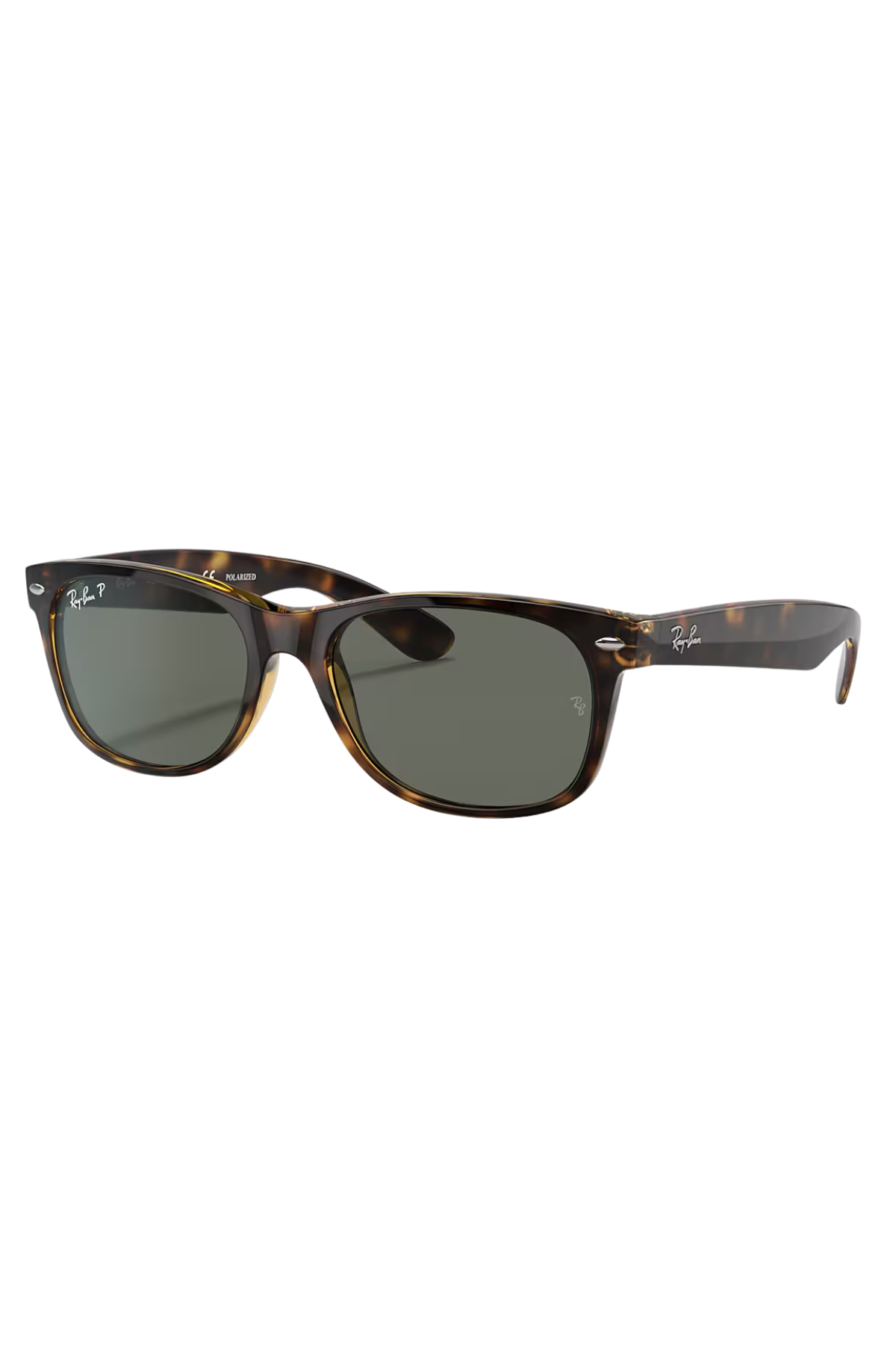 New Wayfarer Sunglasses in Tortoise/Green | Ray-Ban