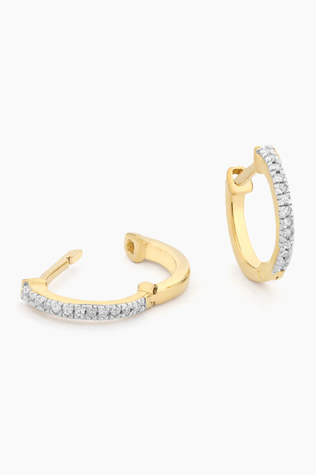 Half-Hearted Adventure? Never! Hoop Earrings in Gold Ella Stein