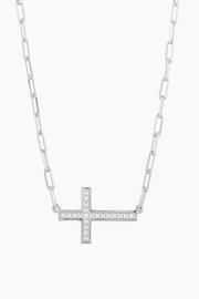 Keep The Faith! Cross Pendant Necklace in Sterling Silver Ella Stein