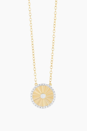Circleburst Pendant Necklace in Gold Ella Stein