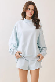 Soft Knit Drop Shoulder Mock Neck Pullover Top Shop Expeditions