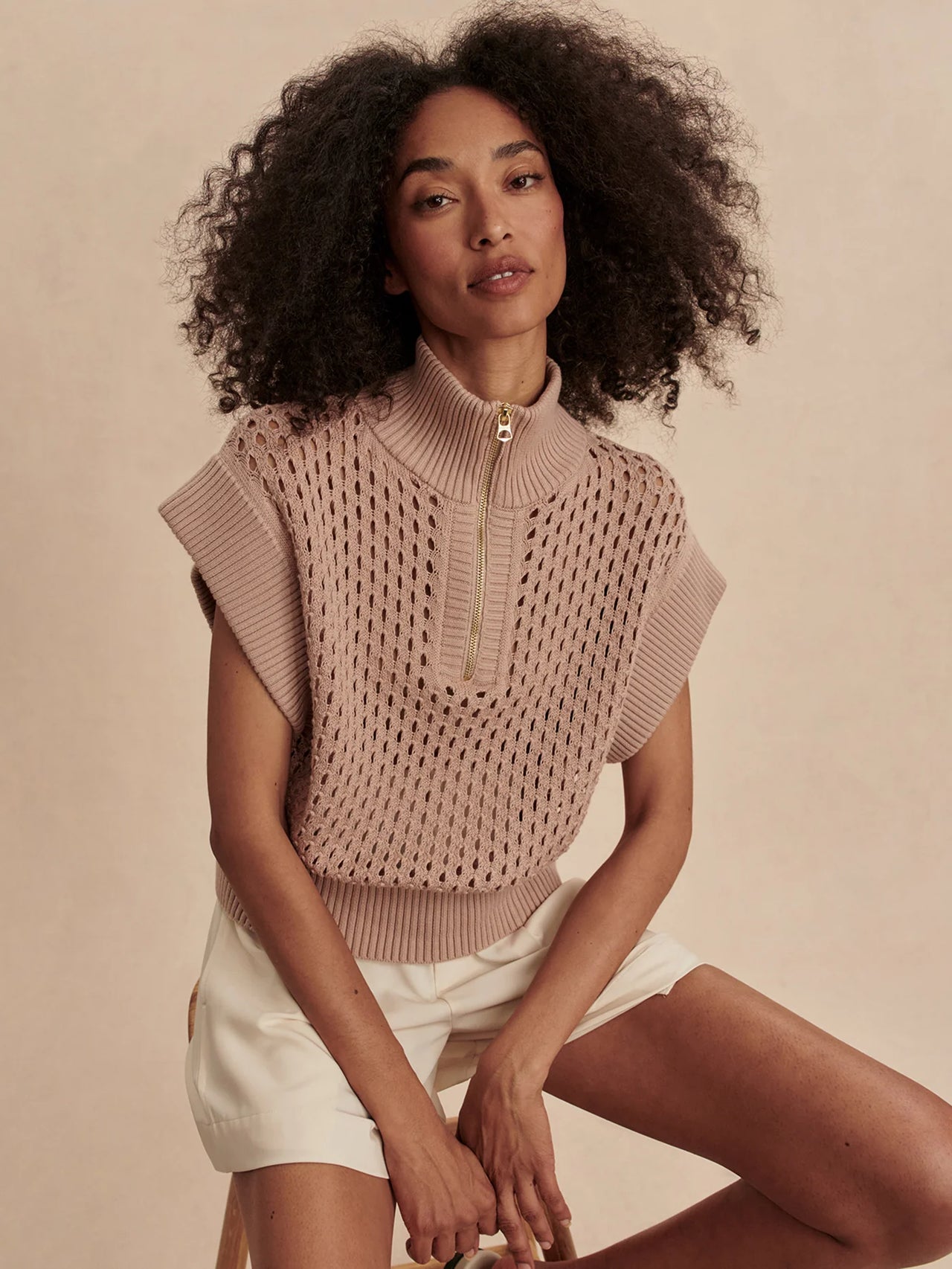 Varley | Gaines Half-Zip Knit Top