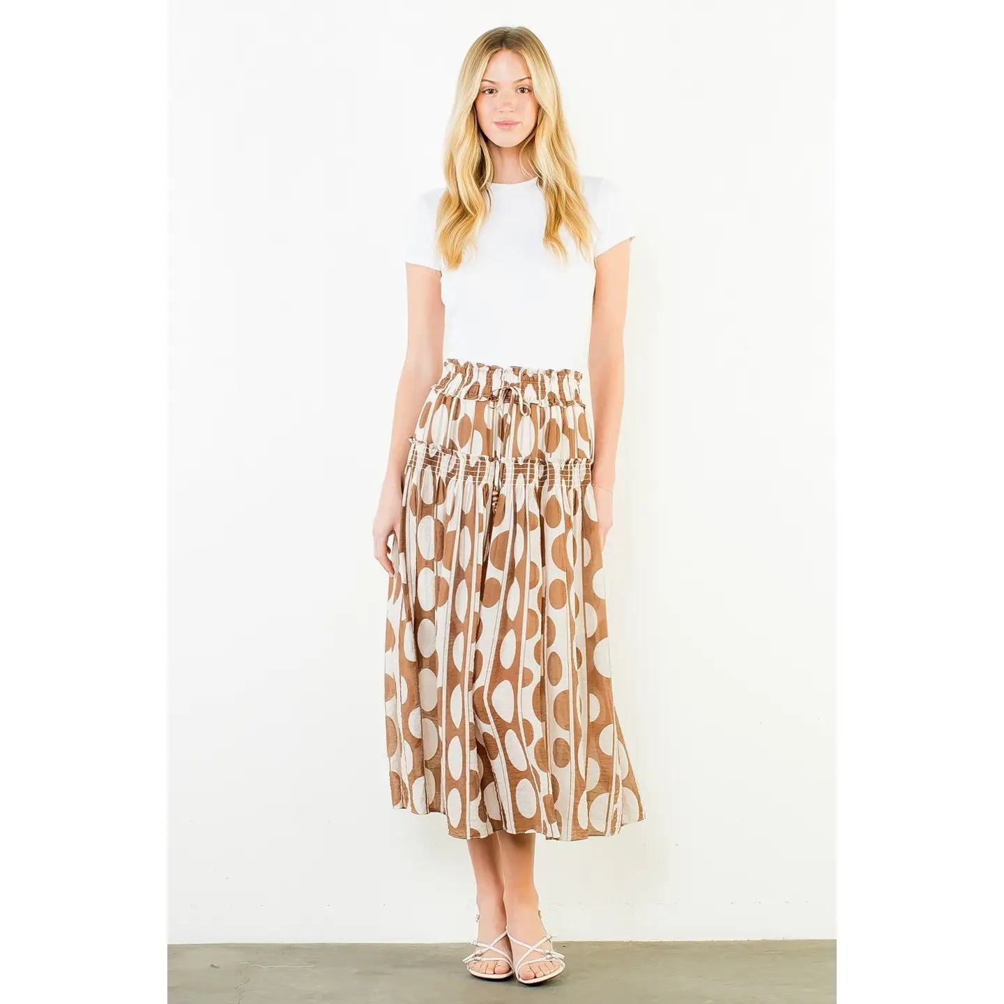 Geometric Print Skirt THML