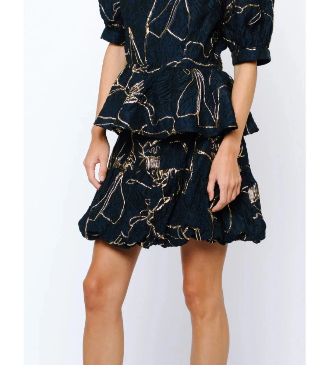 Raz Bubble Hem Mini Skirt Ciebon