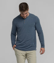 Max Comfort Long Sleeve Henley | Southern Shirt Co. Southern Shirt Co.