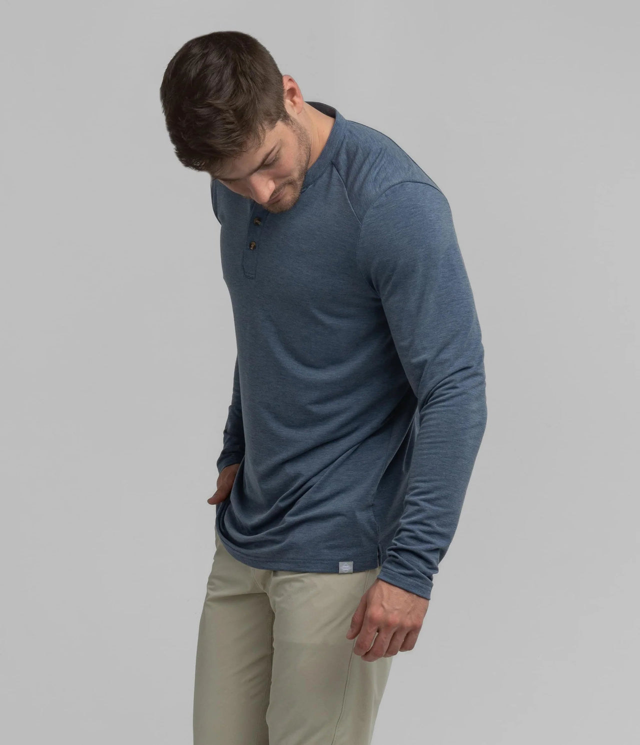 Max Comfort Long Sleeve Henley | Southern Shirt Co. Southern Shirt Co.