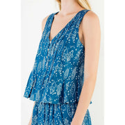 Sleeveless Fish Pattern Top THML
