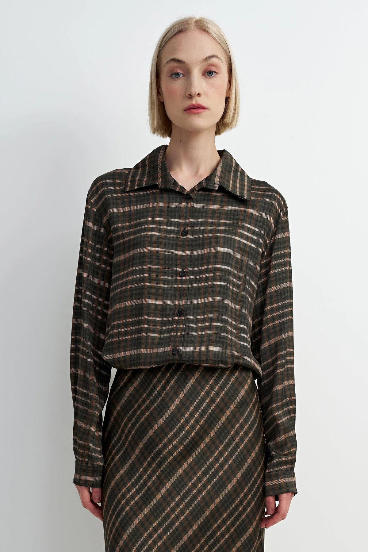Meadow Boyfriend Button-Up Shirt Astrid