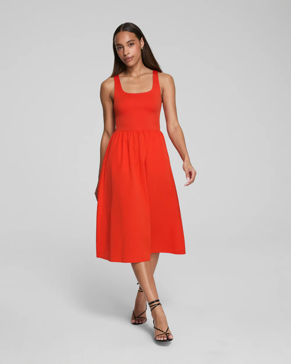 Smooth Jersey Scoop Neck Tank Midi Dress | Spanx Spanx