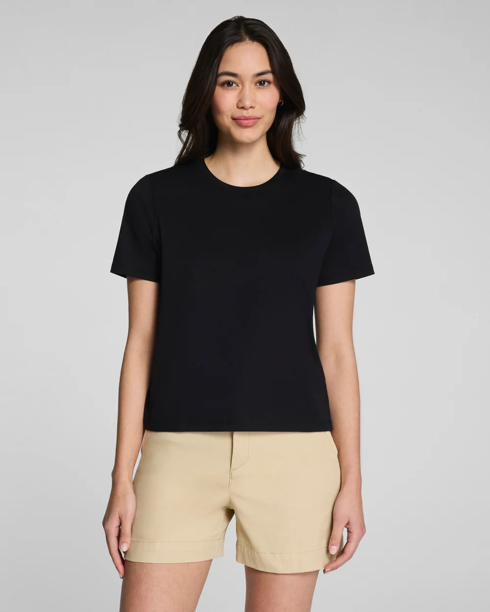 Lightweight Cotton Crewneck Tee | Spanx Spanx