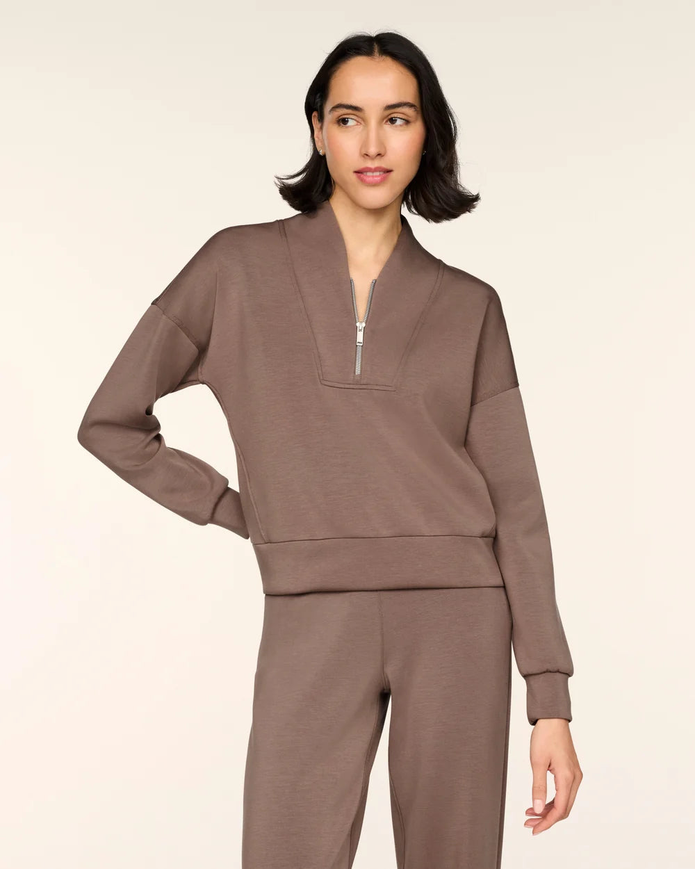 Spanx AirEssentials® Shawl Collar Half Zip Spanx