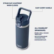 Yeti Rambler 18oz Water Bottle in Wetland Camo Yeti Coolers