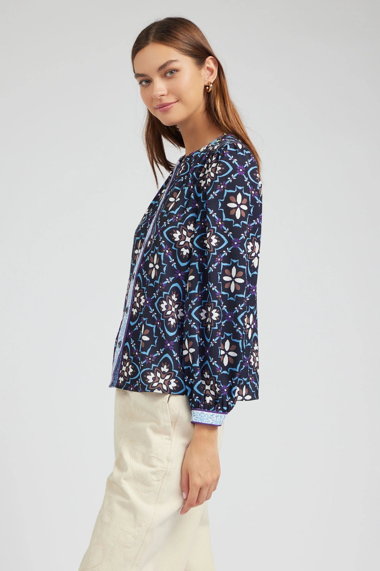 Kaleidoscope Motif Blouse