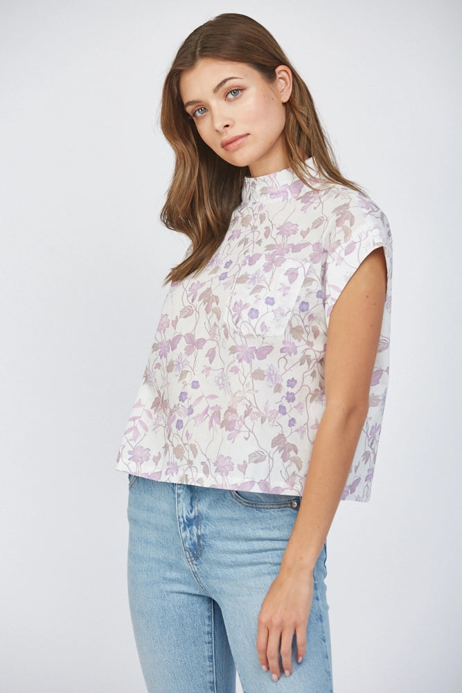 SLEEVELESS TOP W/PLACKET BUTTONS Fate