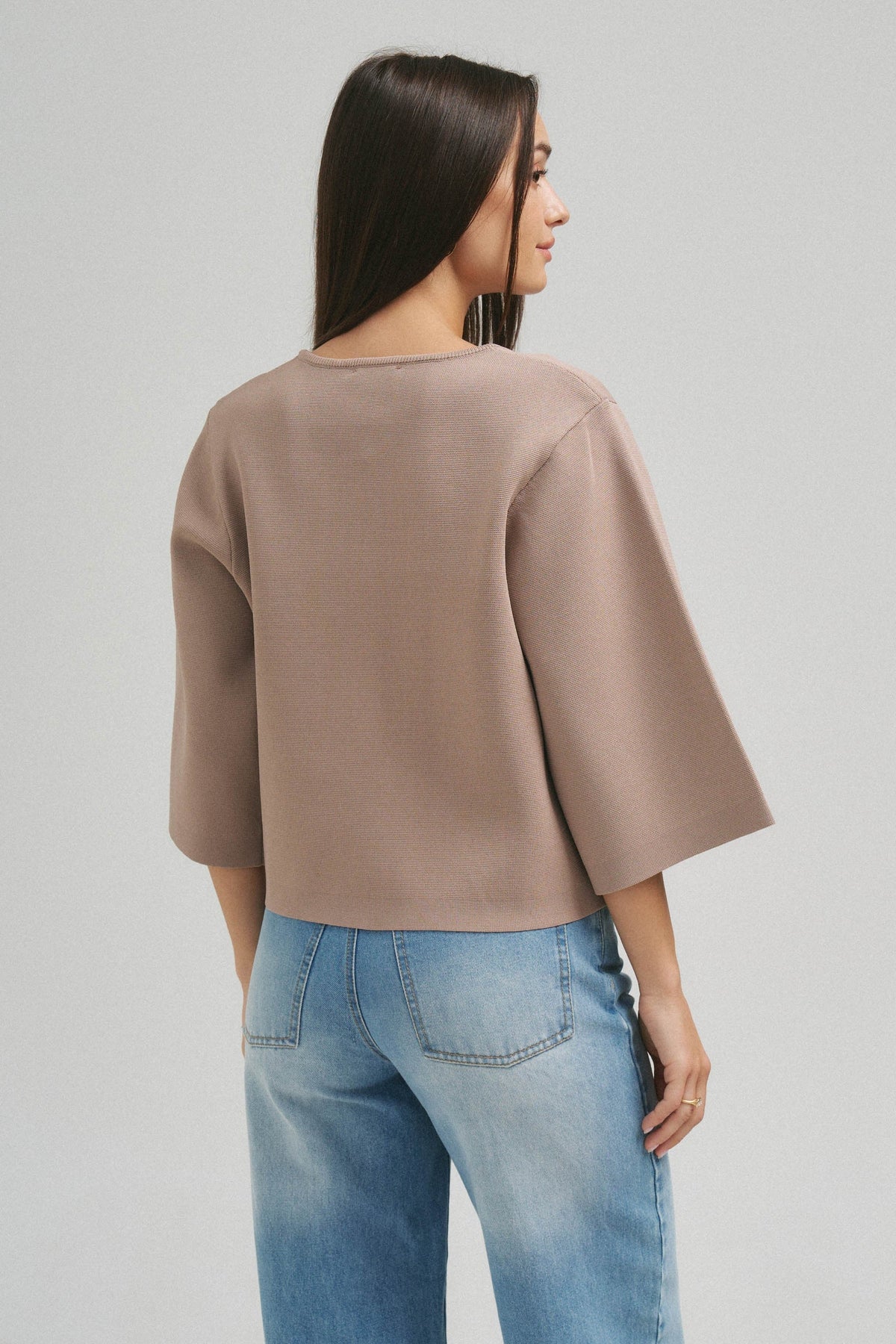 Leia Covered Button Sweater Entro