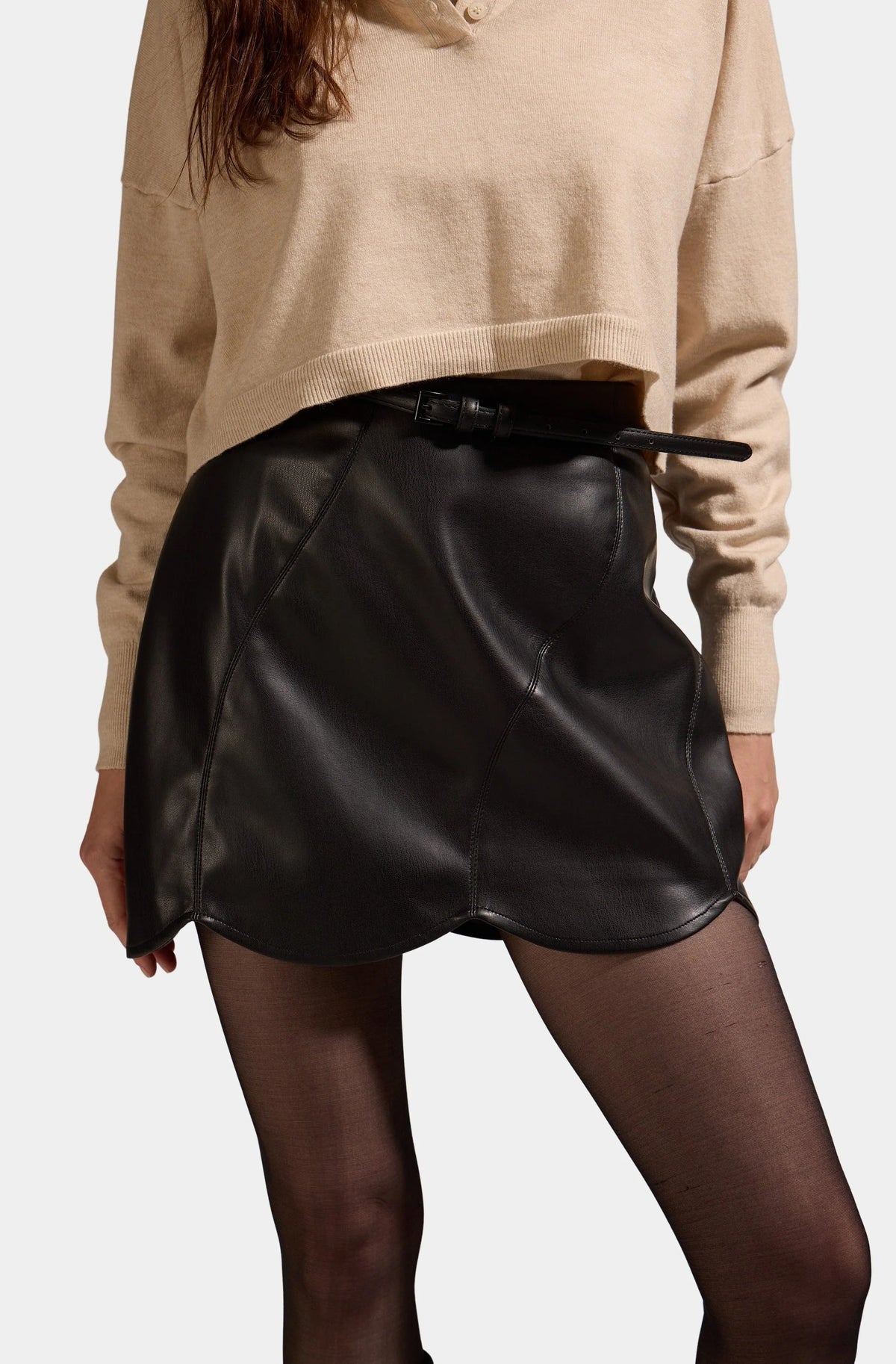 Aerosmith Vegan Leather Skirt Deluc